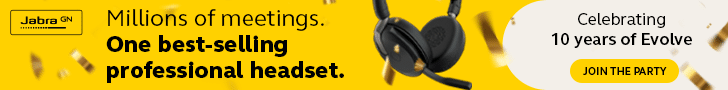 Jabra One Evolve 10 Jahre Evolve Headsets Banner