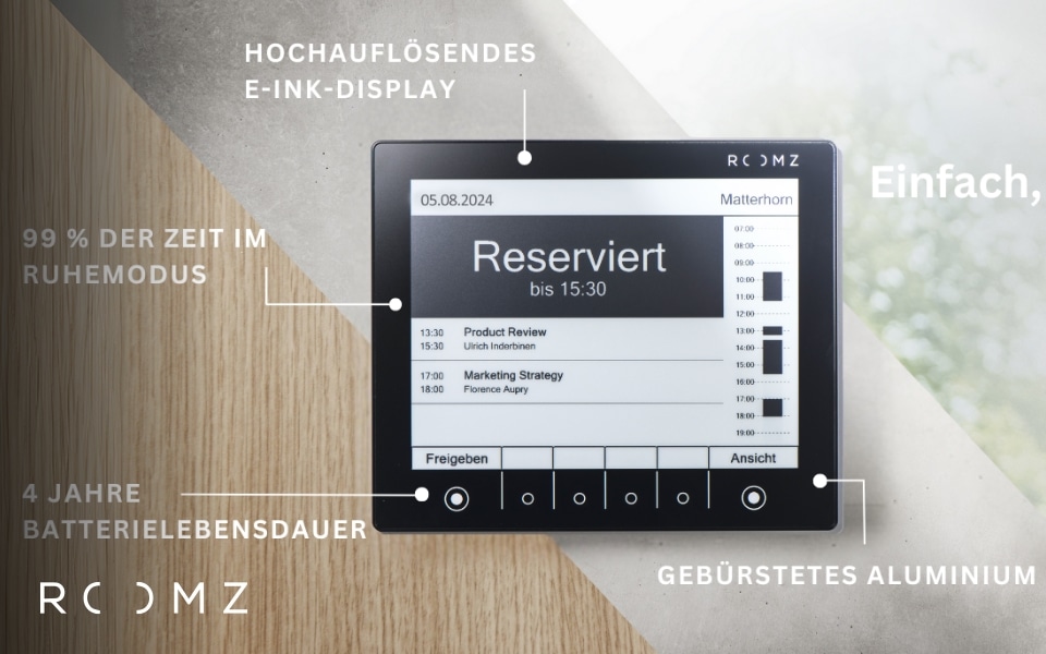 ROOMZ Displays – die nachhaltige Lösung